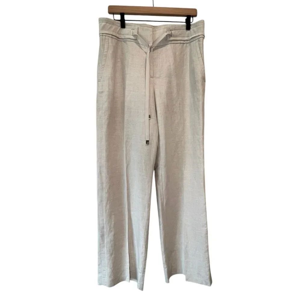 Alfani Womens Size 12 Linen Blend Pants Draw String